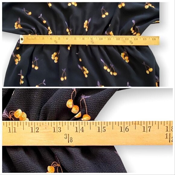 BAUM‎ UND PFERDGARTEN Ariana cherry mini dress, Size 42 EU/12US, Black - Picture 12 of 15